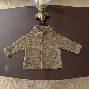Vintage Handmade knitted baby jacket